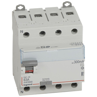 DX3 Interruptor Diferencial 4P 63Ah 300mA 411666