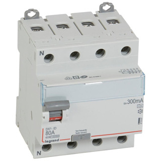 DX3 Interruptor Diferencial 4P 80A 300mA