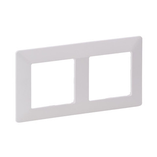 Espelho Duplo Horizontal Branco Eclipse 510015