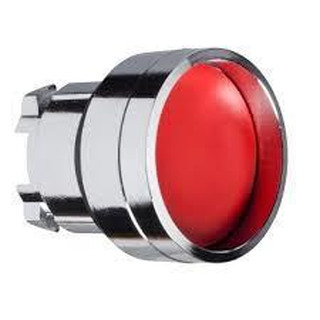 Cabeça de Botão Faceado Vermelho para Furo 22mm ZB4BA46