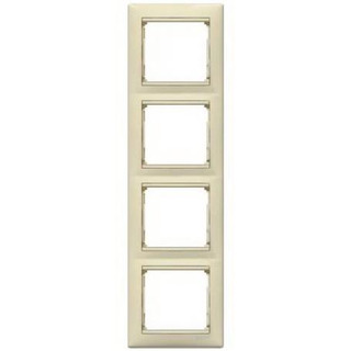 Quadro Quadruplo Vertical Creme Valena *