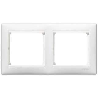 Quadro Duplo Horizontal Branco Valena