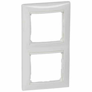 Quadro Duplo Vertical Branco Valena