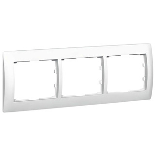 Quadro Triplo Horizontal Branco Galea * 777003