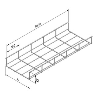 Calha de Varão Inox 50x60 MTL60-050-3SS304