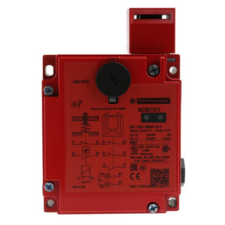 Interruptor de Segurança de Desbloqueio Magnético 24V IP67K XCSE7311