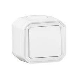 PLX-MBL Comutador Escada Simples Saliente IP55 Branco 069751L