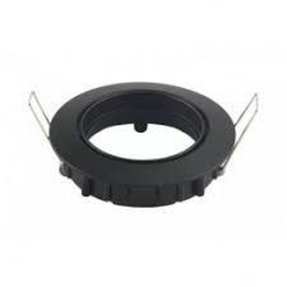 Aro Orientável Redondo 84x26mm para Furo 75mm Preto com Suporte Gu10 Incluido RNGARF1222