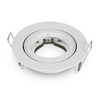 Aro Orientável Redondo 90x35mm para Furo 75mm Branco com Suporte GU10 Incluido RNGPRF1200